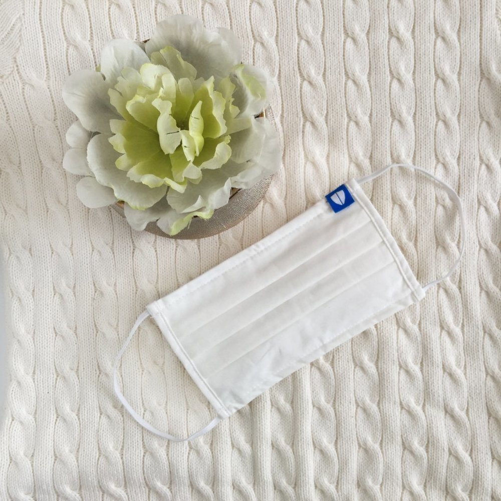 NEW! Reusable Cloth Face Mask - White Color - Picture 1 of 4